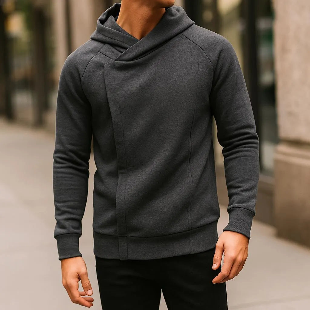 WENTWORTH LONDON | CROSSOVER ZIP HOODIE FOR MEN