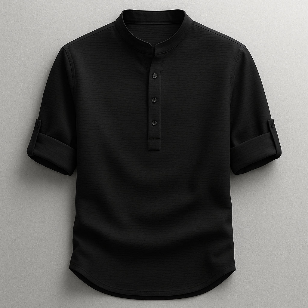 CURVED HEM SHIRT FOR MEN