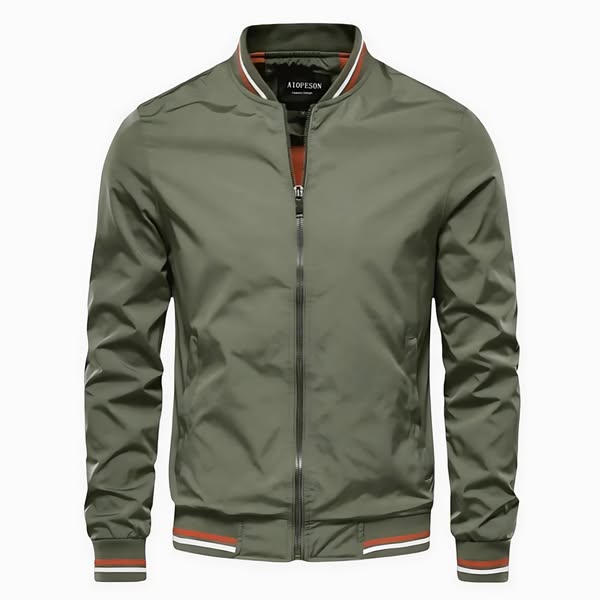 WATER REPELLENT BOMBER JACKET FOR MEN