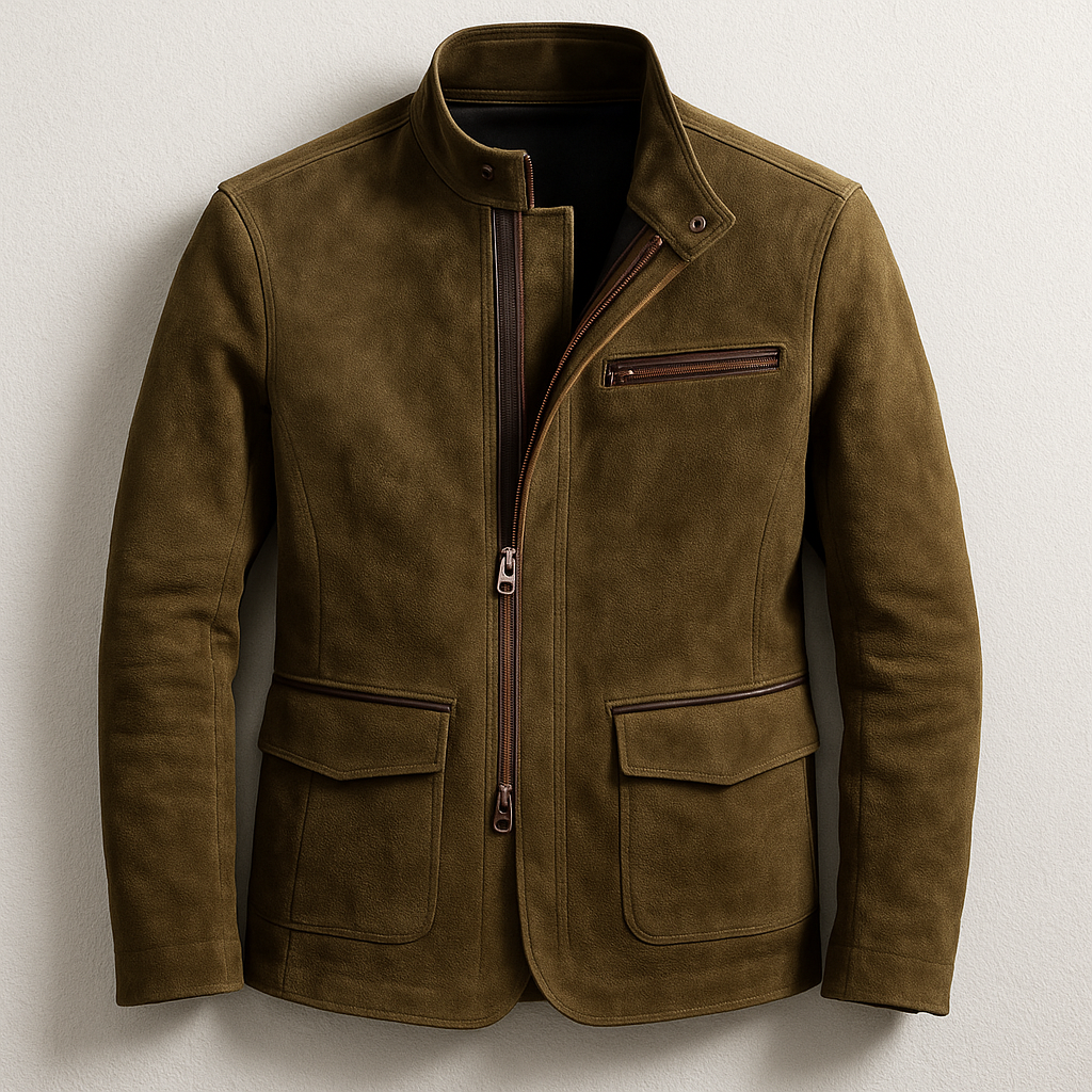 SUEDE FIELD JACKET FOR MEN