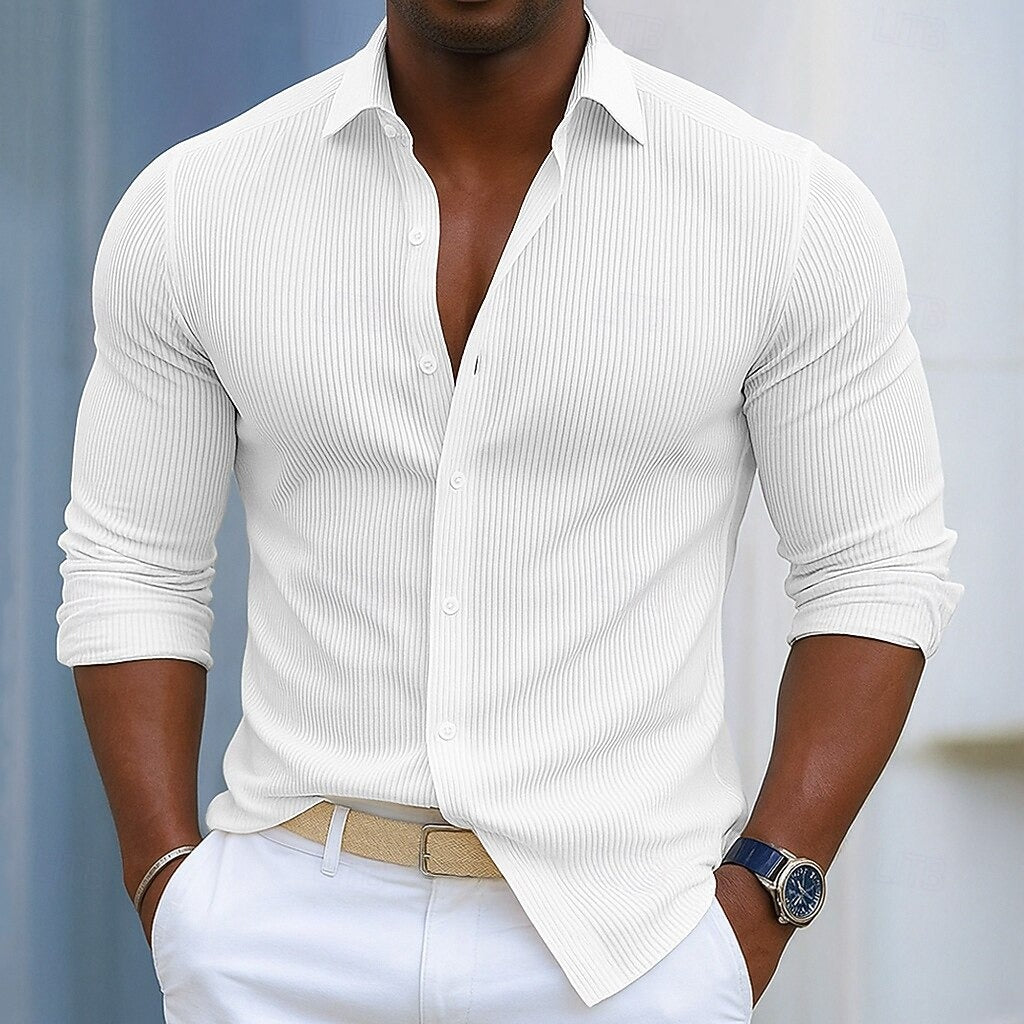 RIBBED SHIRT FOR MEN