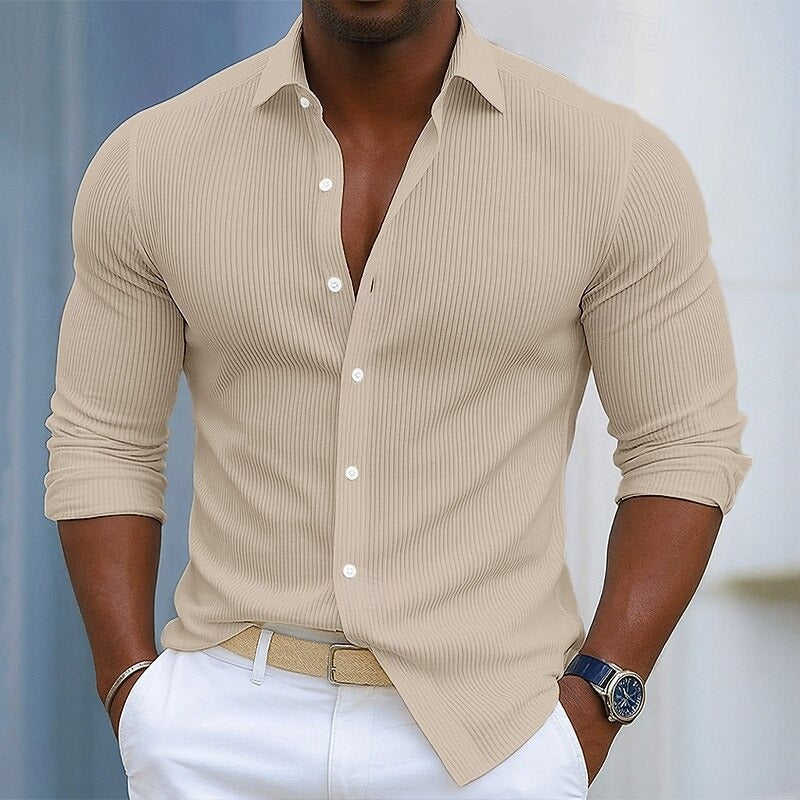 RIBBED SHIRT FOR MEN