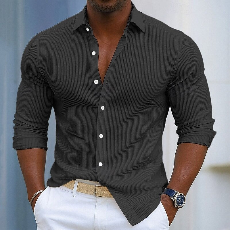 RIBBED SHIRT FOR MEN