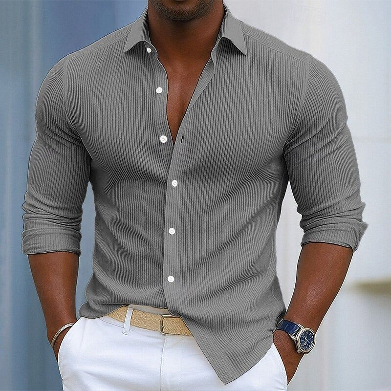 RIBBED SHIRT FOR MEN