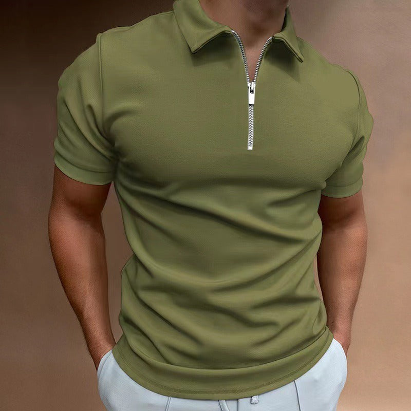 ZIP POLO SHIRT FOR MEN