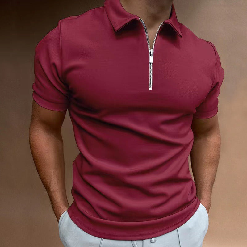 ZIP POLO SHIRT FOR MEN