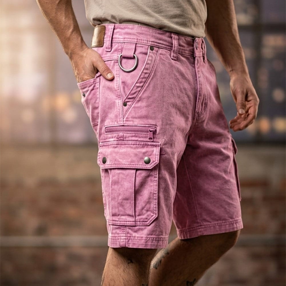 FUNCTIONAL CARGO SHORTS FOR MEN
