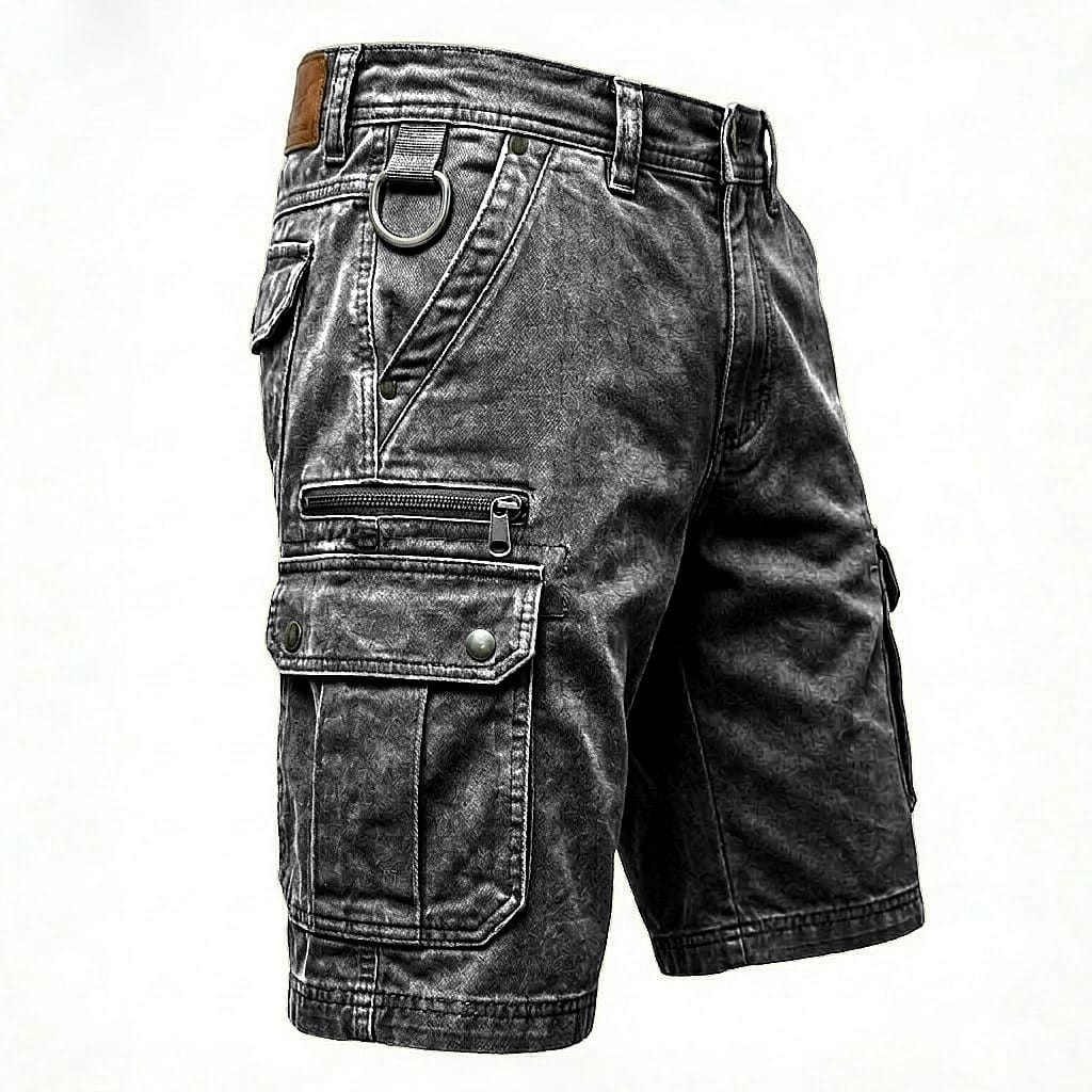 FUNCTIONAL CARGO SHORTS FOR MEN