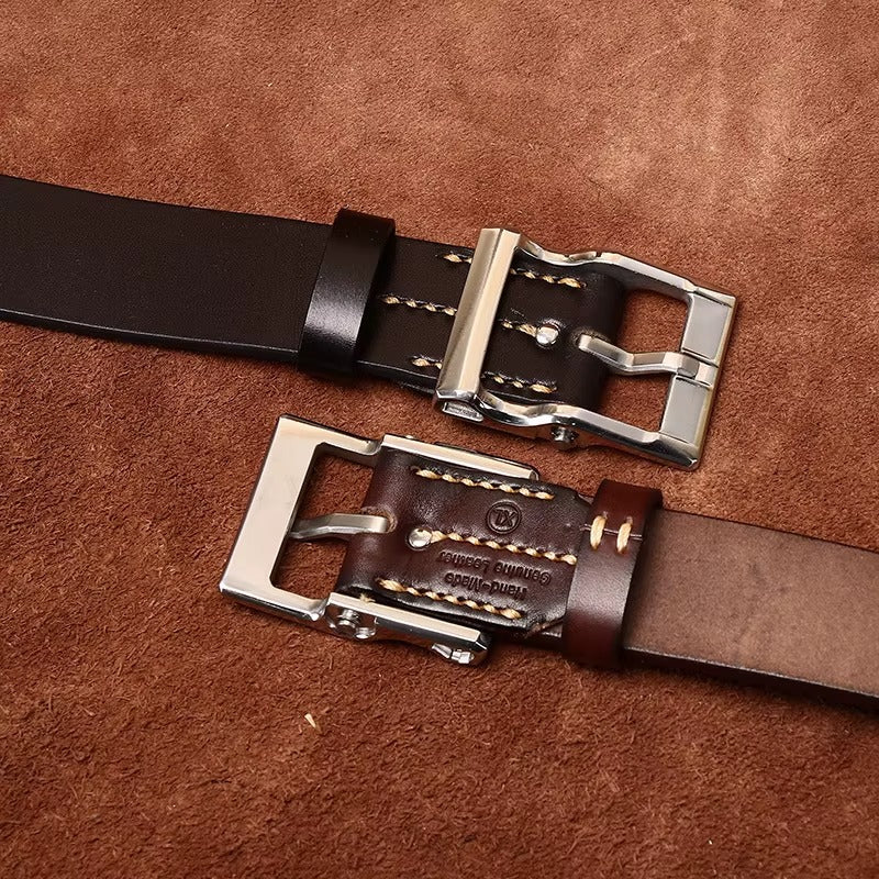 VINTAGE COWHIDE BELT FOR MEN