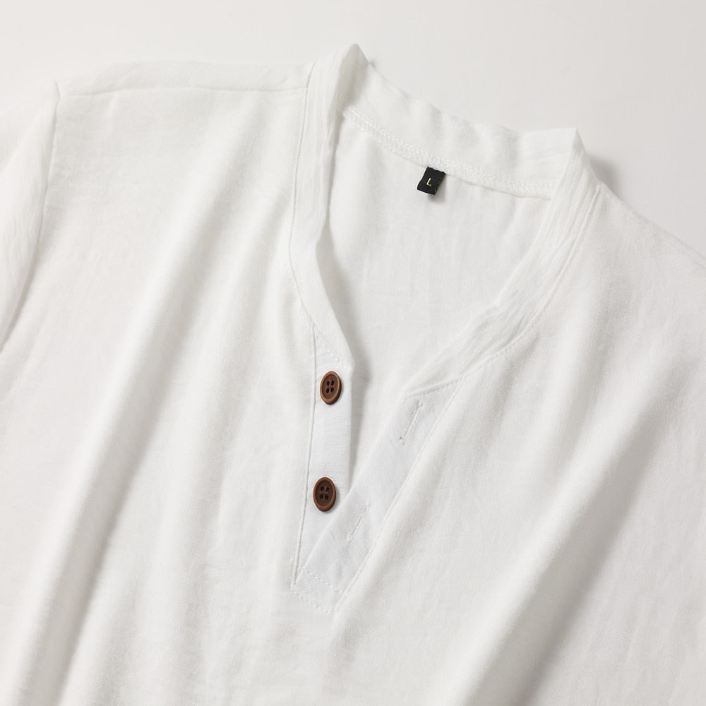 TAILORED V NECK SHIRT FOR MEN