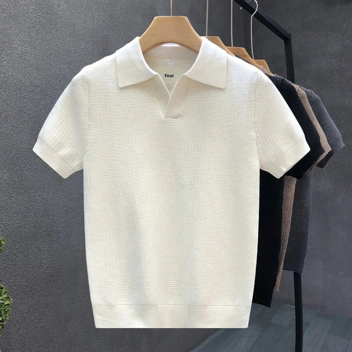 KNITTED POLO SHIRT FOR MEN