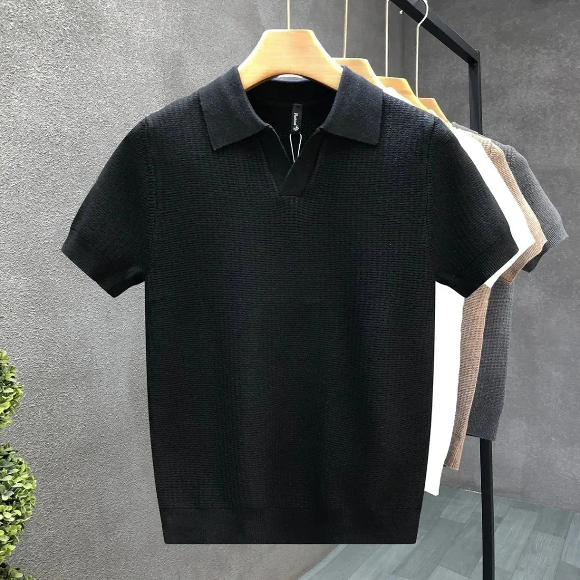 KNITTED POLO SHIRT FOR MEN