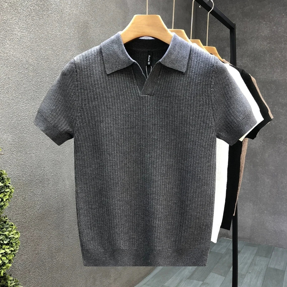 KNITTED POLO SHIRT FOR MEN