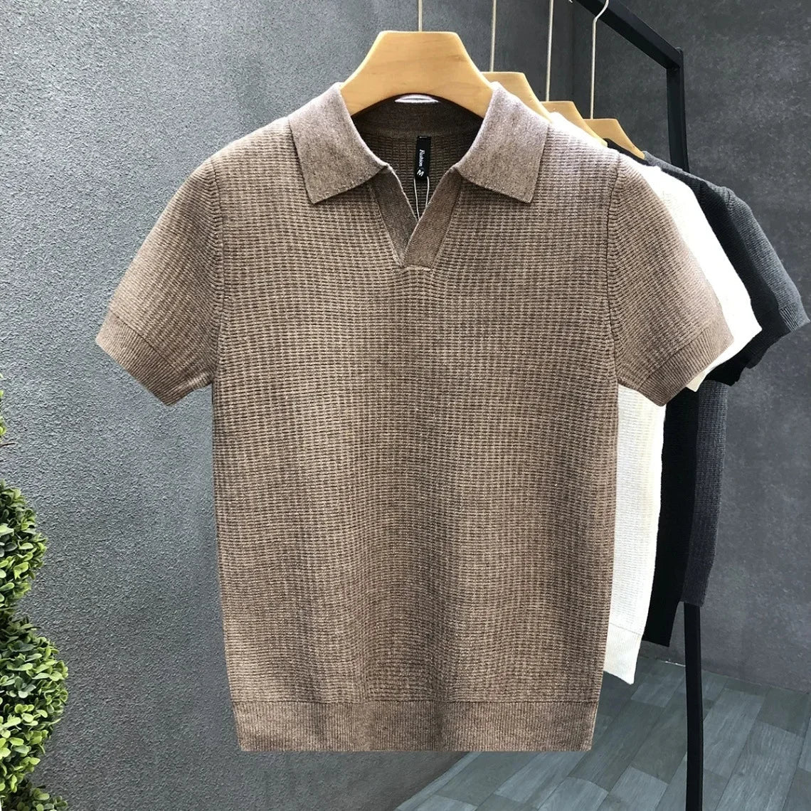 KNITTED POLO SHIRT FOR MEN