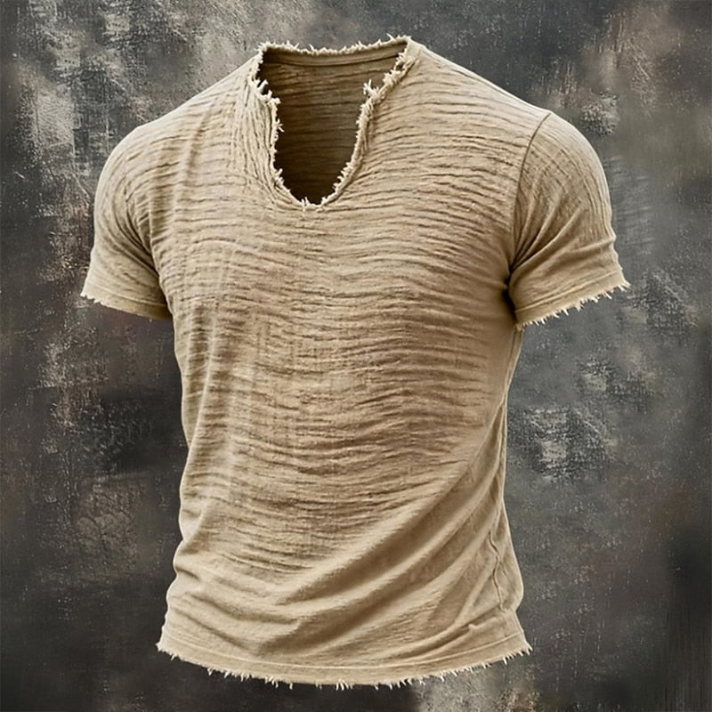 VINTAGE V NECK T-SHIRT FOR MEN