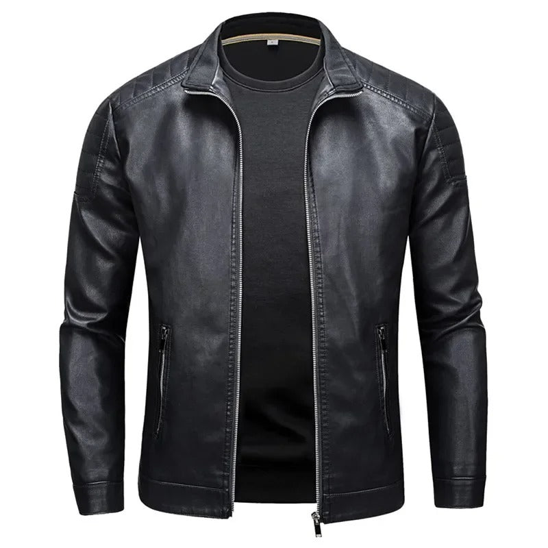 RAISED COLLAR ZIP JACKET FOR MEN
