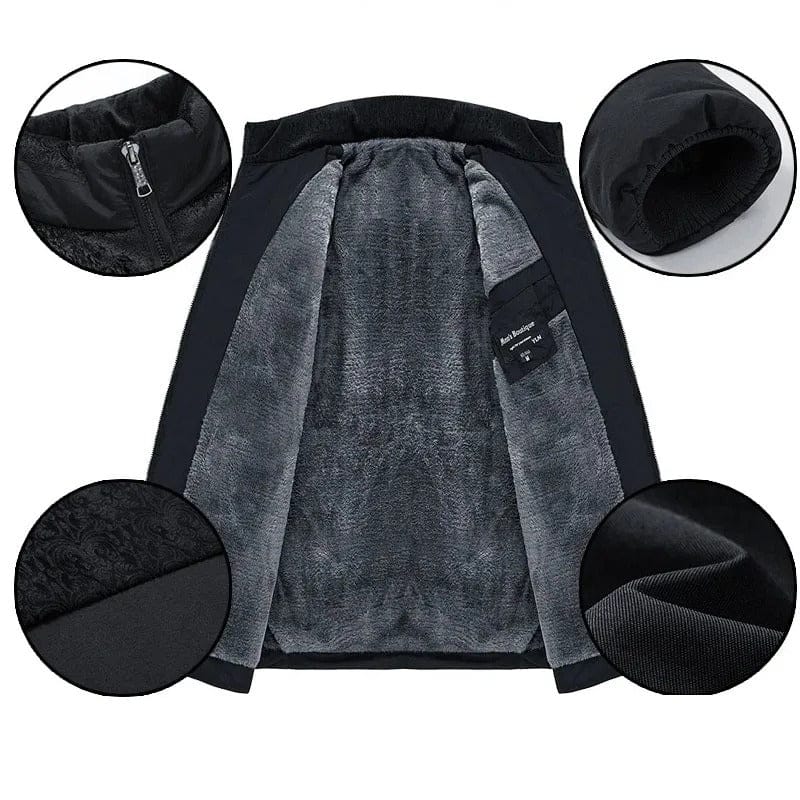 QUILTED FLEECE JACKET FOR MEN