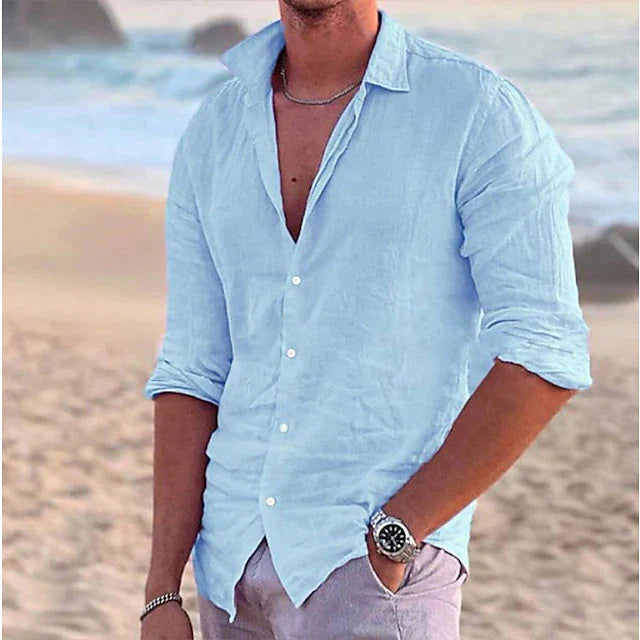 COTTON LINEN SHIRT FOR MEN