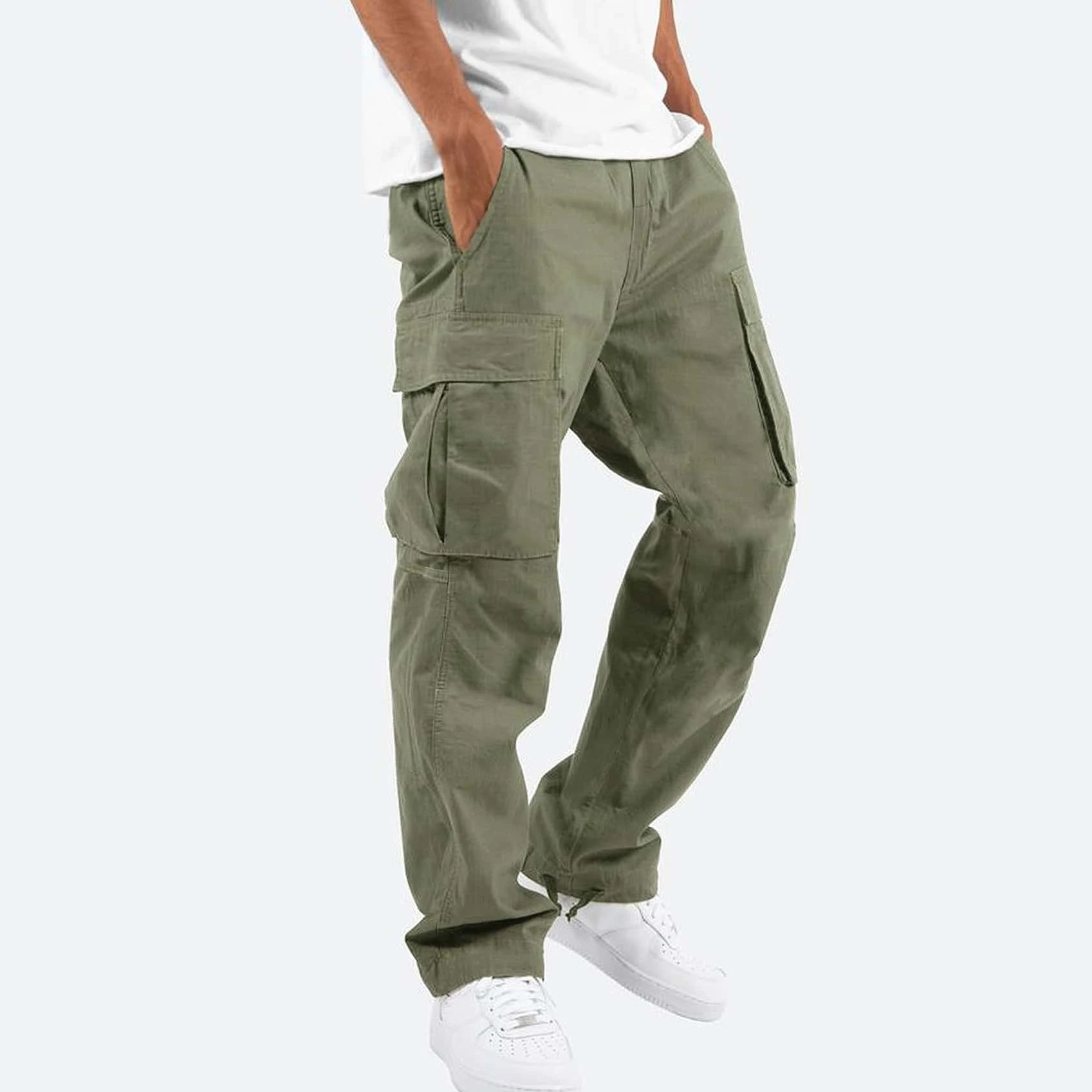 RELAXED CARGO TROUSERS FOR MEN