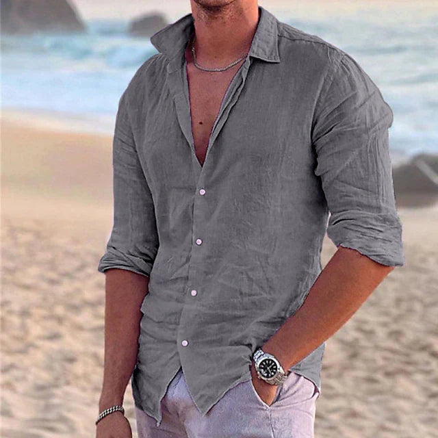 COTTON LINEN SHIRT FOR MEN