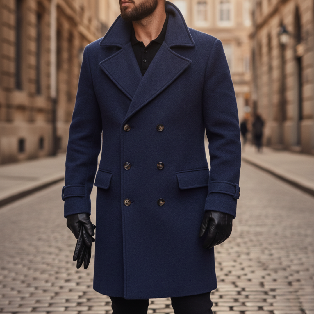 WENTWORTH LONDON | CLASSIC WOOL COAT FOR MEN