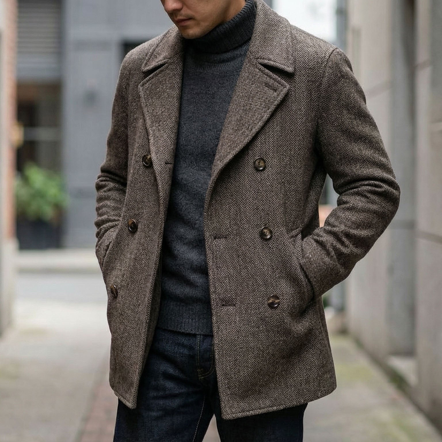 WENTWORTH LONDON | STRUCTURED WOOL COAT FOR MEN