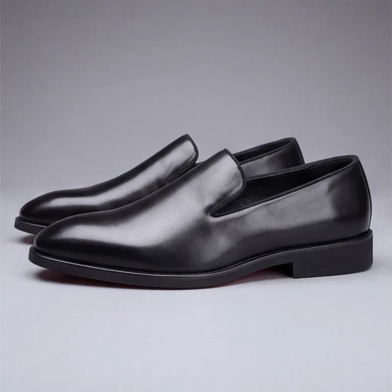 CUSHIONED LEATHER LOAFERS FOR MEN