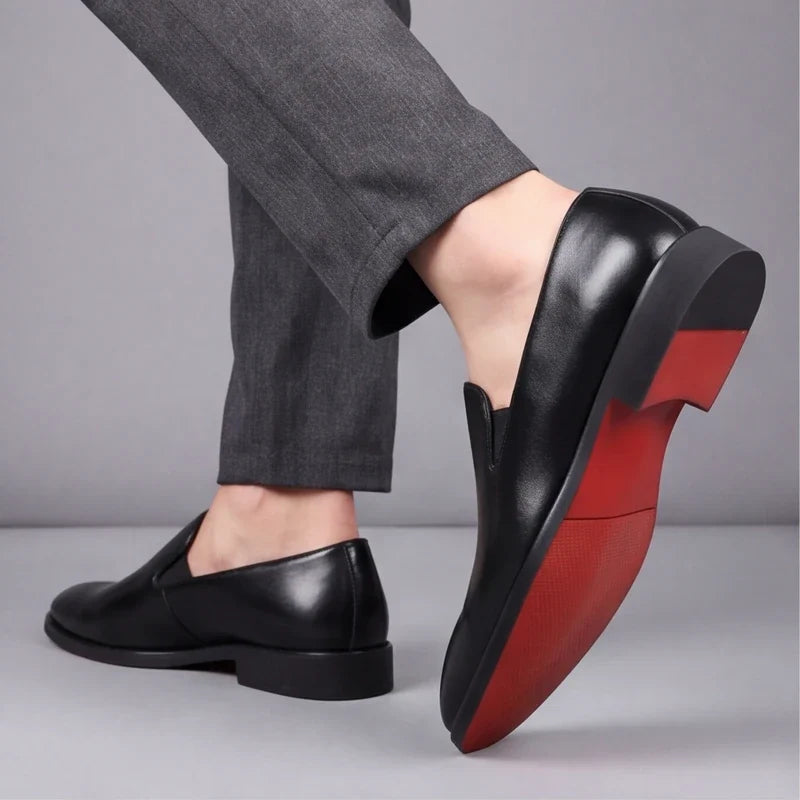 CUSHIONED LEATHER LOAFERS FOR MEN