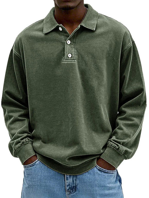 WENTWORTH LONDON | DAILY LONG SLEEVE POLO SHIRT FOR MEN