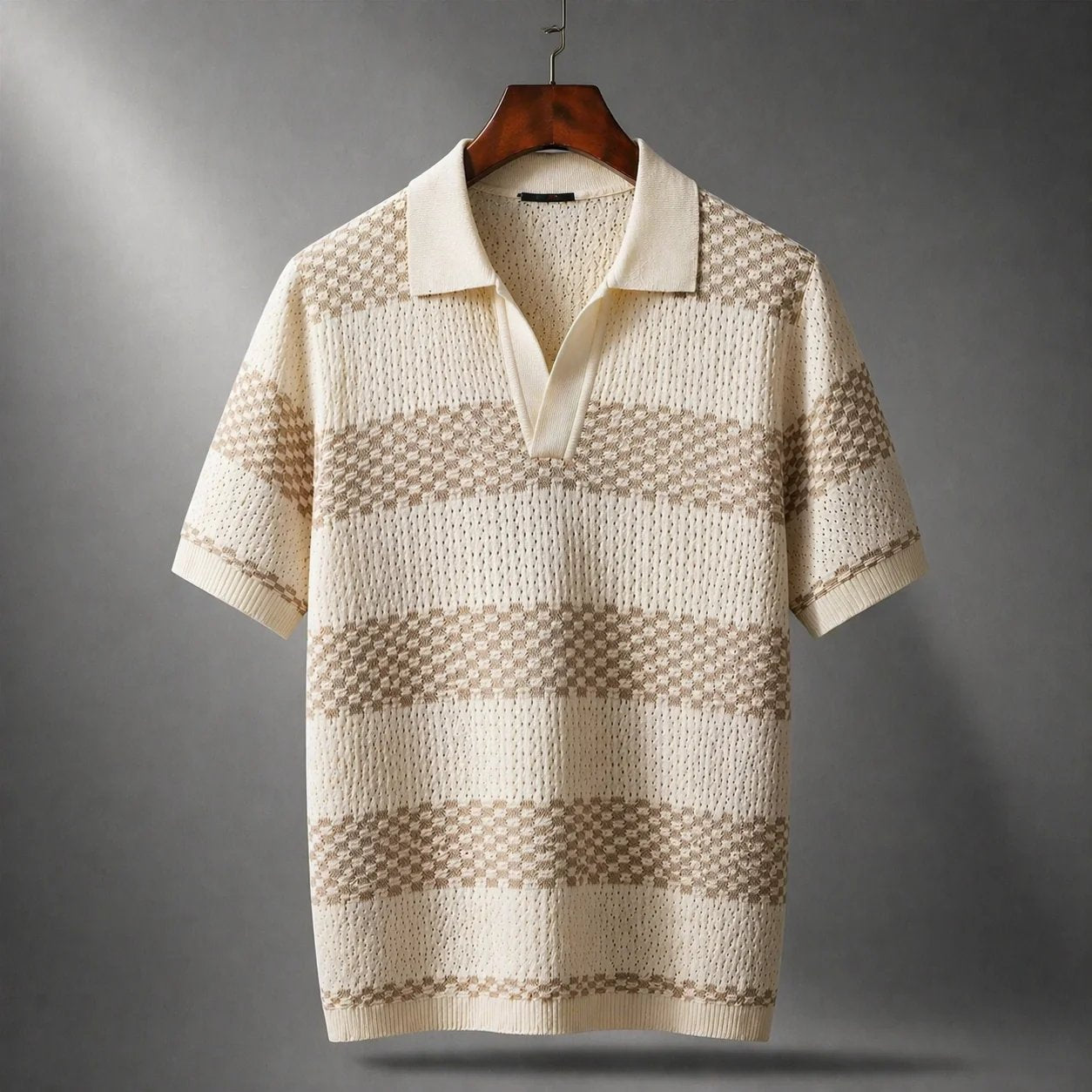 TEXTURED STRIPED SHIRT FOR MEN