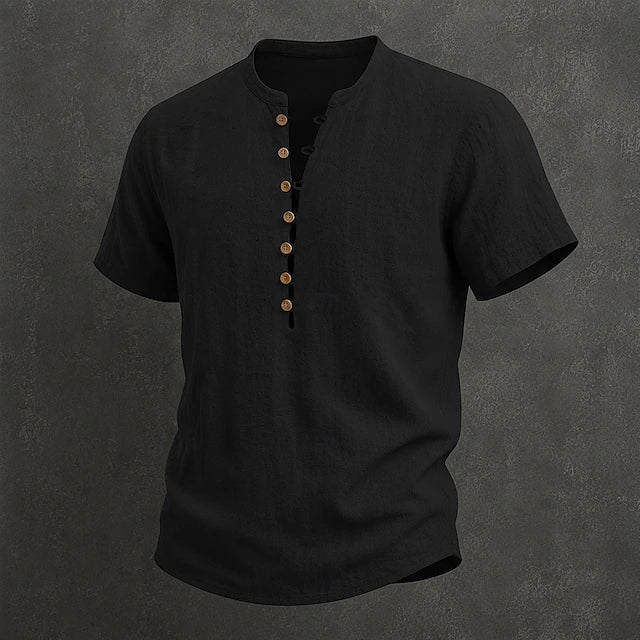 COTTON  MAO COLLAR SHIRT FOR MEN