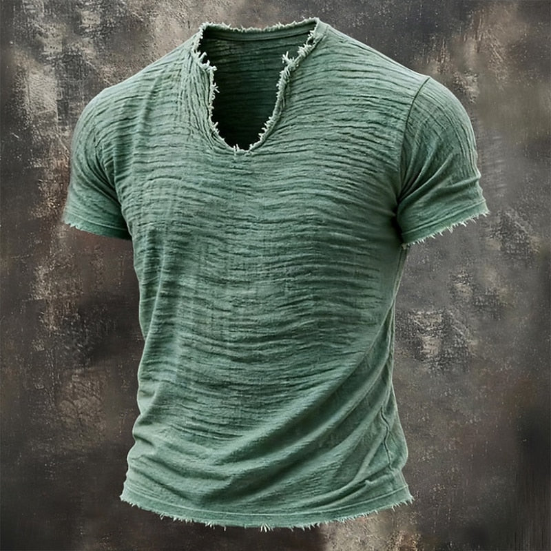 VINTAGE V NECK T-SHIRT FOR MEN