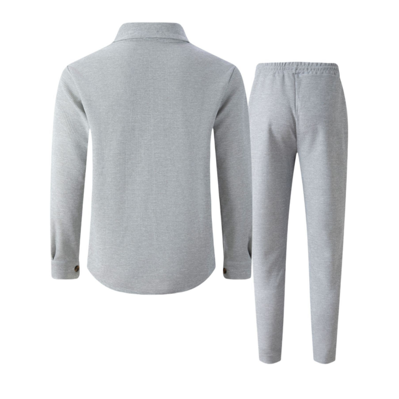 WAFFLE SET TROUSERS SHIRT FOR MEN