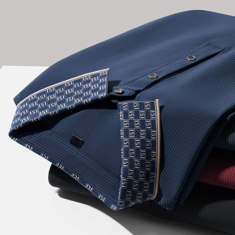 PATTERNED COLLAR POLO FOR MEN