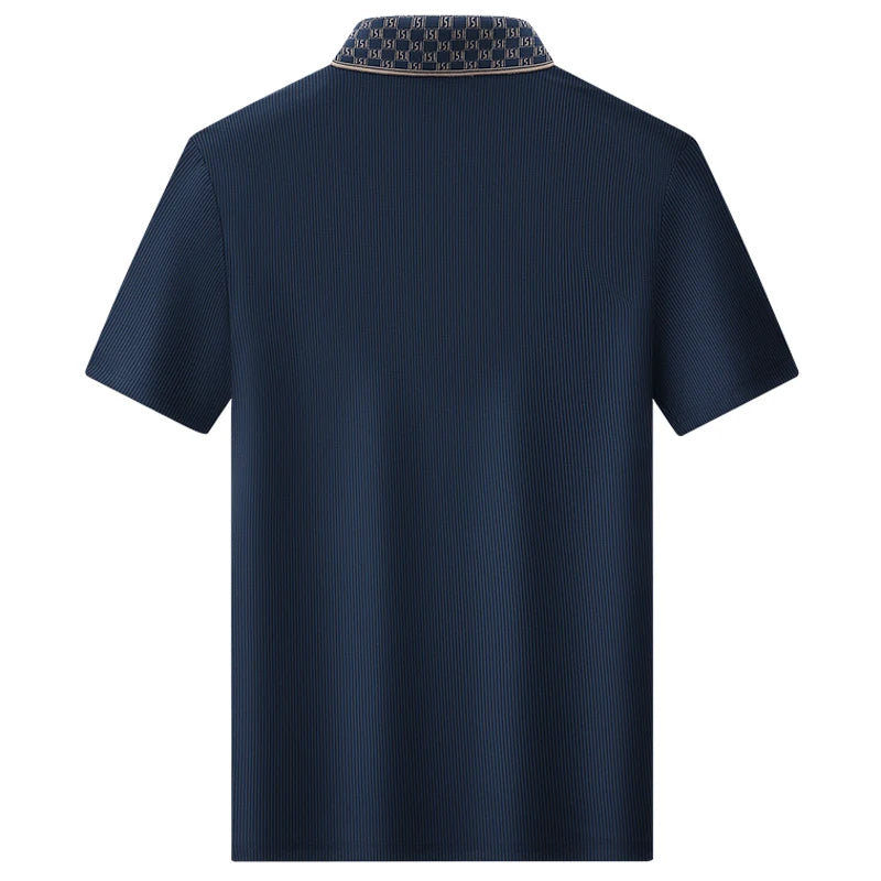 PATTERNED COLLAR POLO FOR MEN