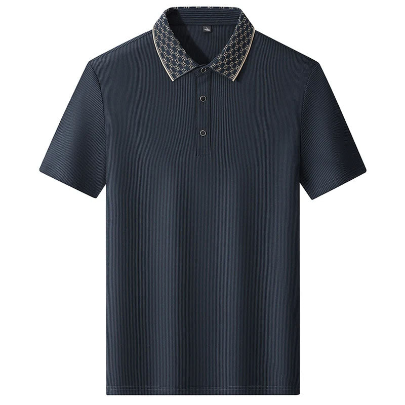 PATTERNED COLLAR POLO FOR MEN