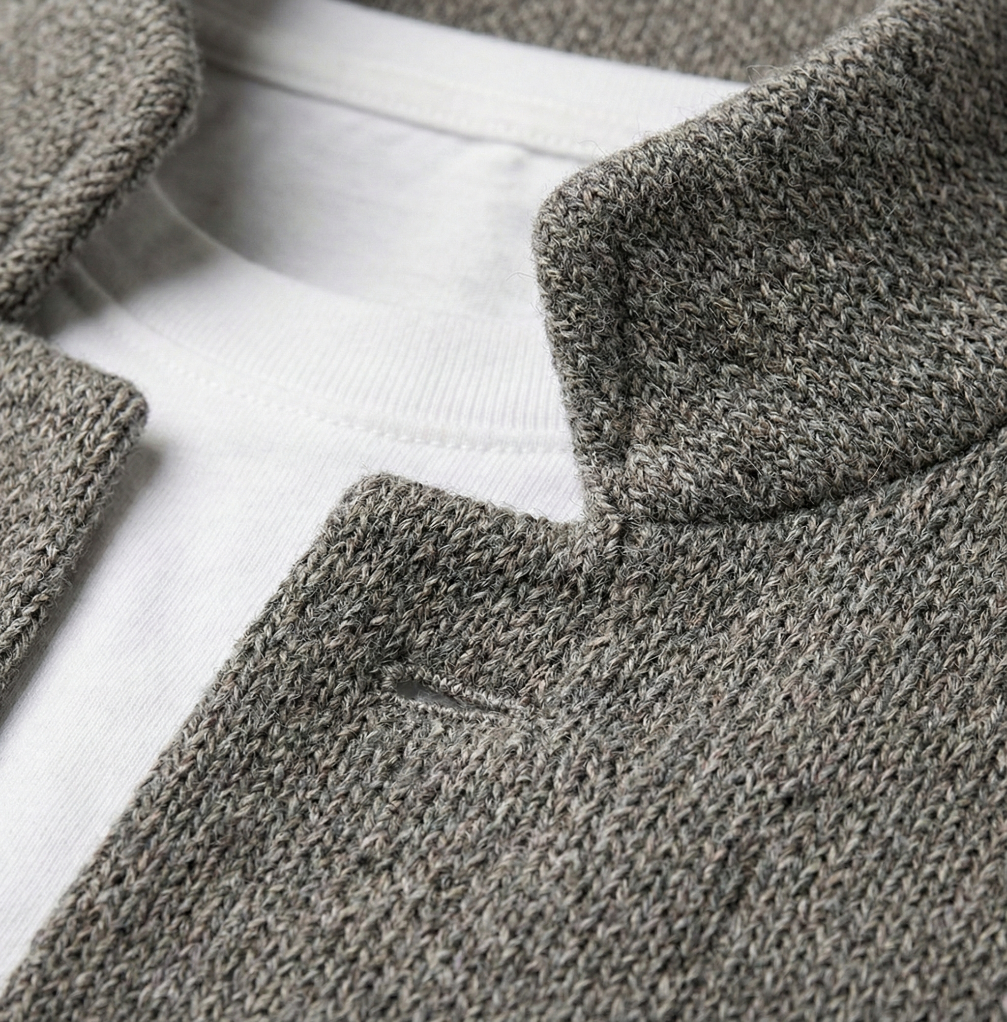 TEXTURED KNIT JACKET FOR MEN