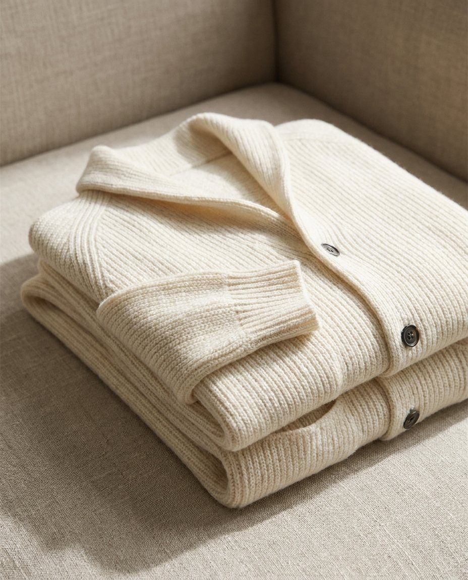 SHAWL COLLAR KNIT CARDIGAN FOR MEN