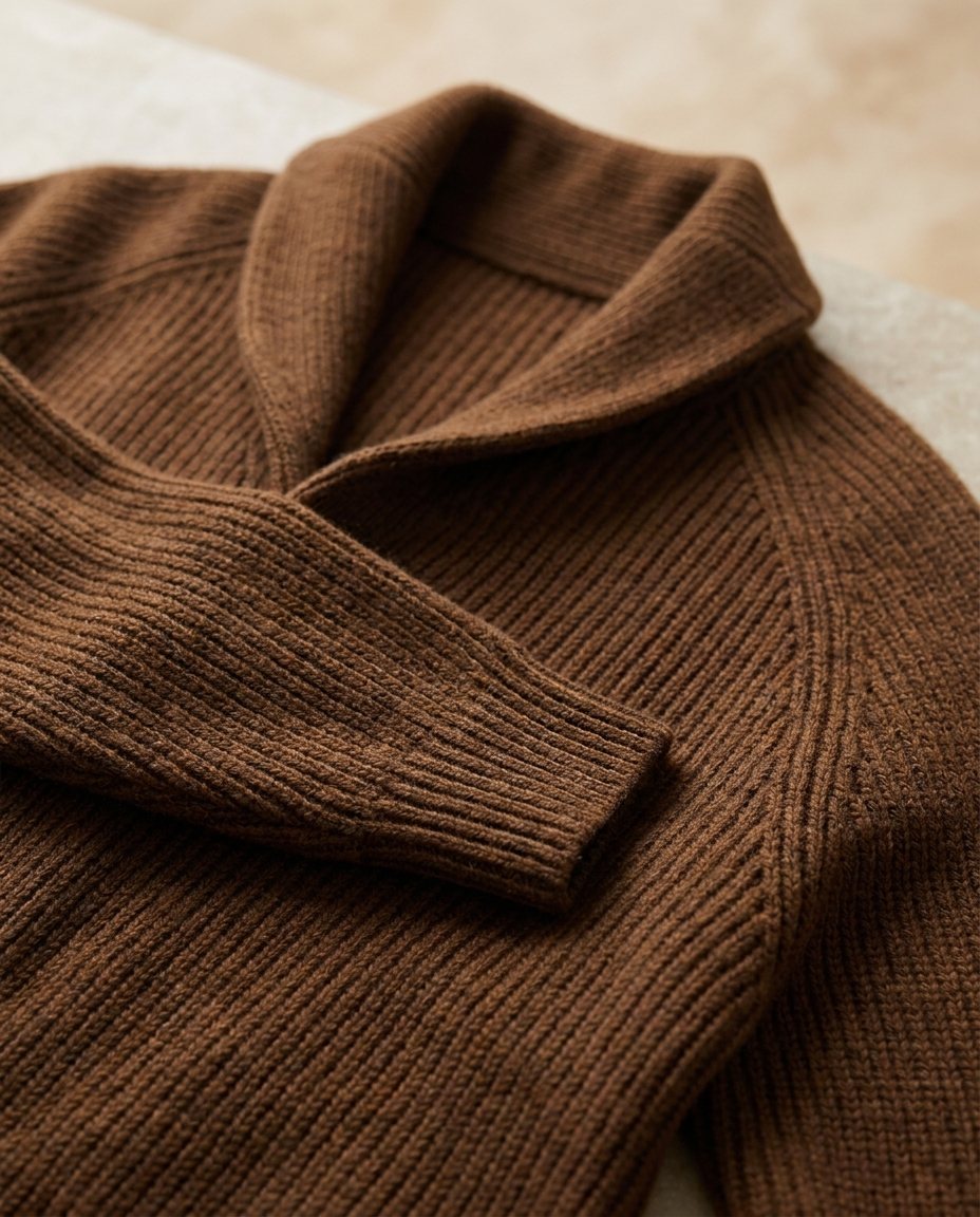 SHAWL COLLAR KNIT CARDIGAN FOR MEN