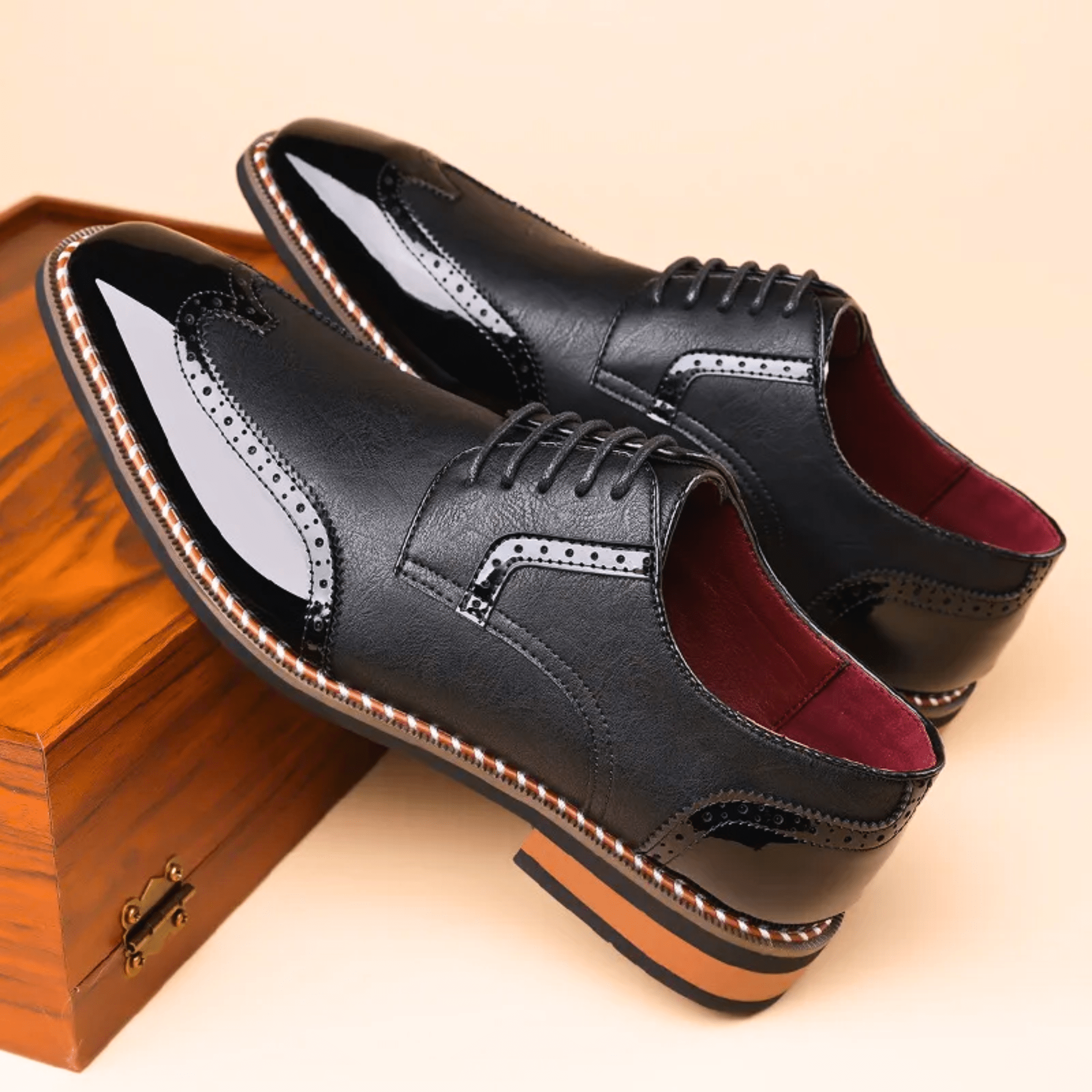 TWO TONE OXFORD SHOES FOR MEN