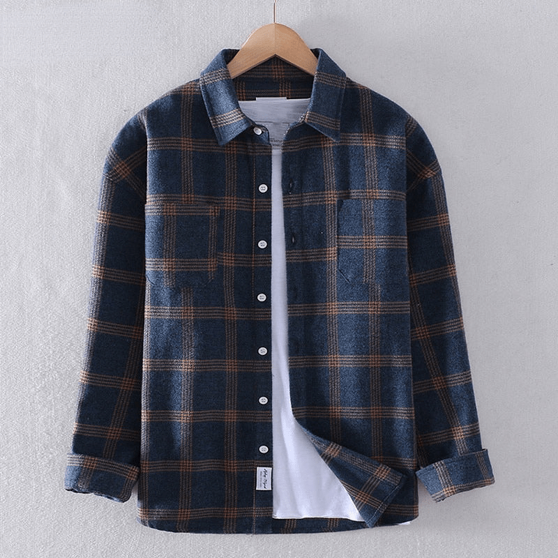 CHECKERED BUTTON SHIRT FOR MEN