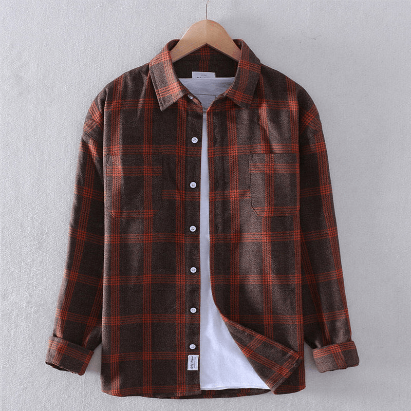 CHECKERED BUTTON SHIRT FOR MEN