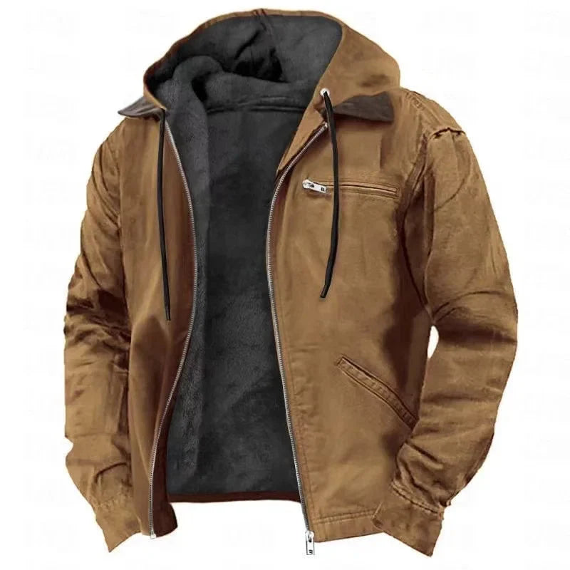 FLEECE LINED JACKET FOR MEN