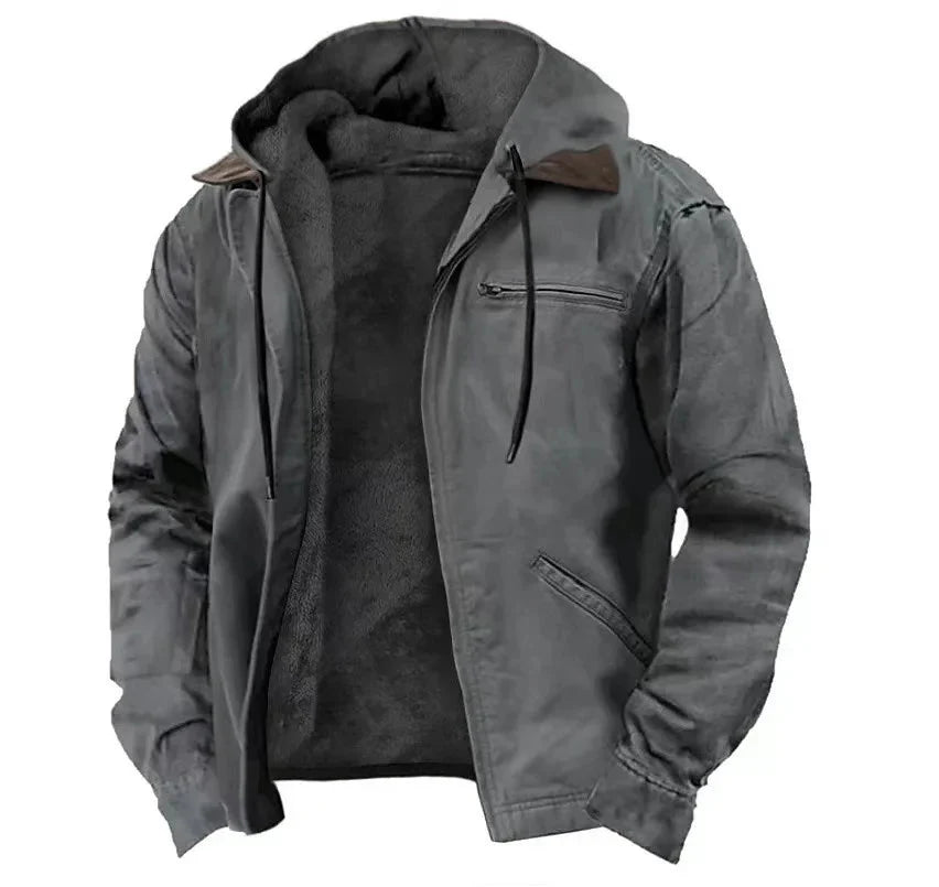 FLEECE LINED JACKET FOR MEN