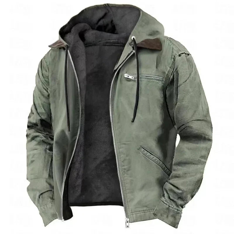 FLEECE LINED JACKET FOR MEN